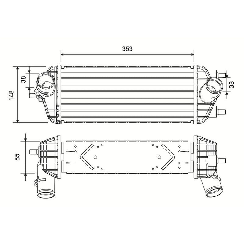 Valeo Intercooler (Charge Air Cooler) 822971