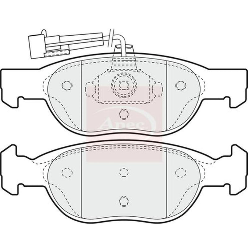Apec Front Brake Pad Set PAD949
