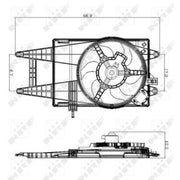 NRF Engine Cooling Fan 47243