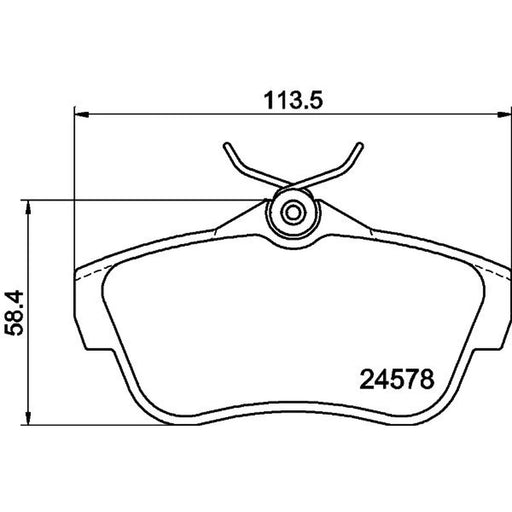DON Rear Brake Pad Set PCP1196