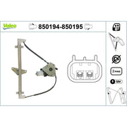 Valeo Electric Window Regulator Lifter Right Front 850195