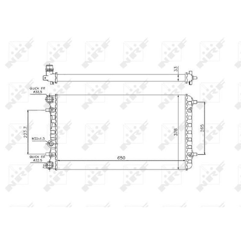 NRF Engine Radiator 509644