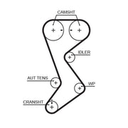 Gates Timing Belt Kit with Rollers K01T265