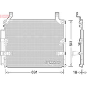 Denso Air Conditioning Condenser DCN50032