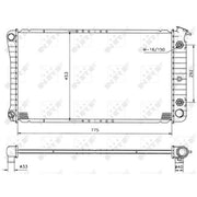 NRF Engine Radiator 50206