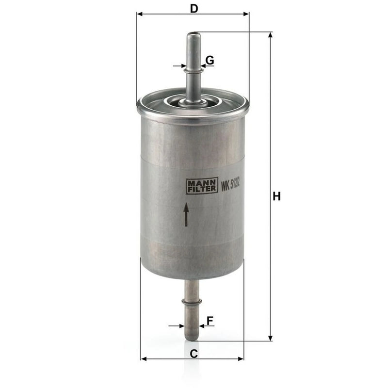 MANN-FILTER Fuel Filter Element WK 512/2