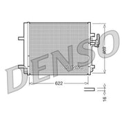 Denso Air Conditioning Condenser fits Ford Galaxy 2006-2015 2.0