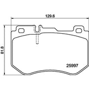 Mintex Front Brake Pad Set MDB3705