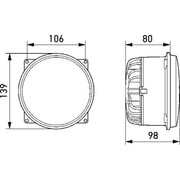 Hella Headlight Headlamp LED Left 1S3 996 362-011