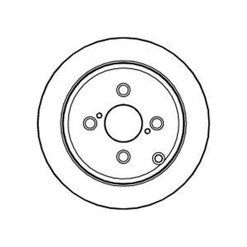 Abtex 2 x Solid Rear Brake Discs BD1065S-x2