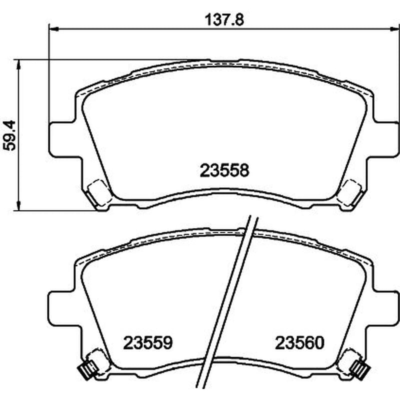 Mintex Front Brake Pad Set MDB1794