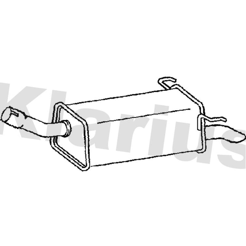 Klarius Box With Tail Pipe Rear GM516T