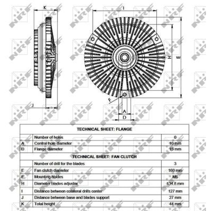 NRF Radiator Fan Clutch 49535