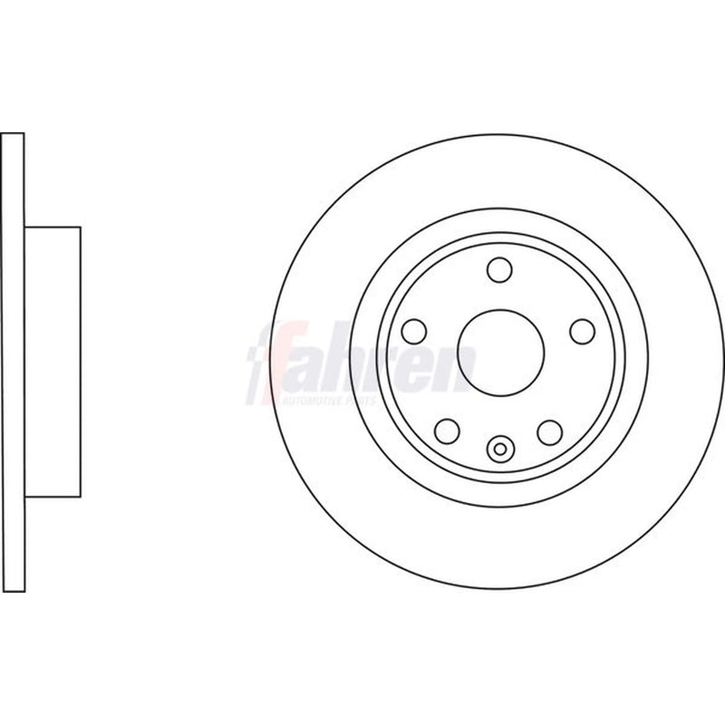 Fahren 2 x Solid Rear Brake Discs FBD6292-x2