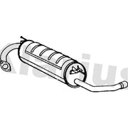 Klarius Box With Tail Pipe Rear TY461J