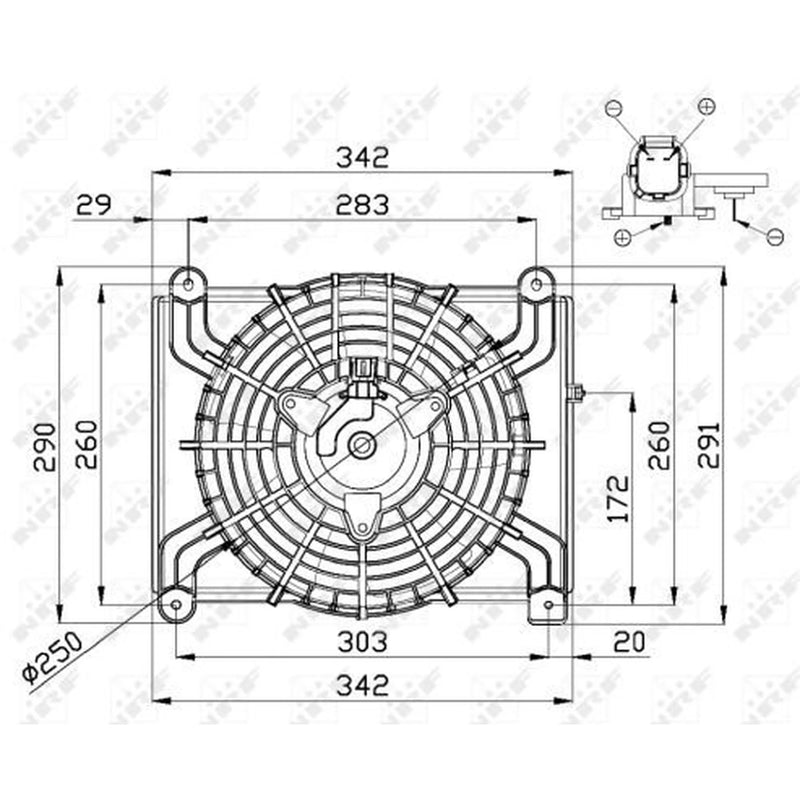 NRF Engine Cooling Fan 47668