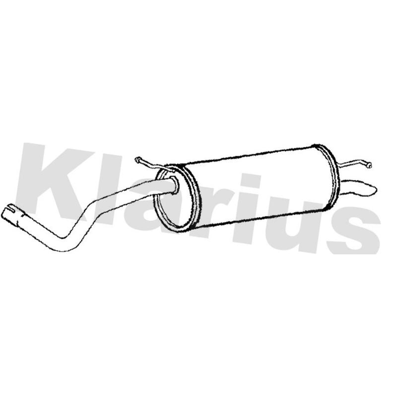 Klarius Box With Tail Pipe Rear SE195J