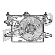 Denso Engine Cooling Fan DER09082