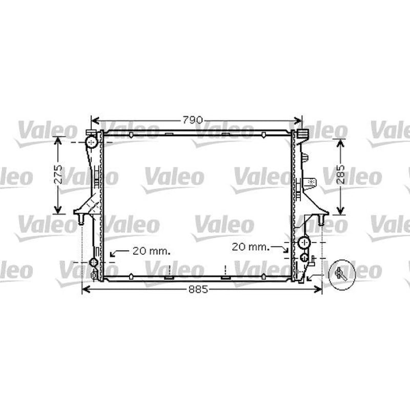 Valeo Engine Radiator 734739