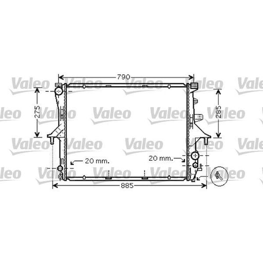 Valeo Engine Radiator 734739