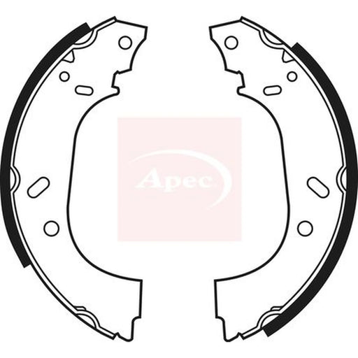 Apec Brake Shoe Set Axle Kit SHU551