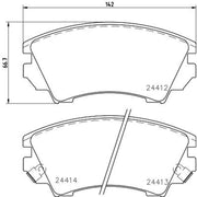Mintex Front Brake Pad Set MDB2869