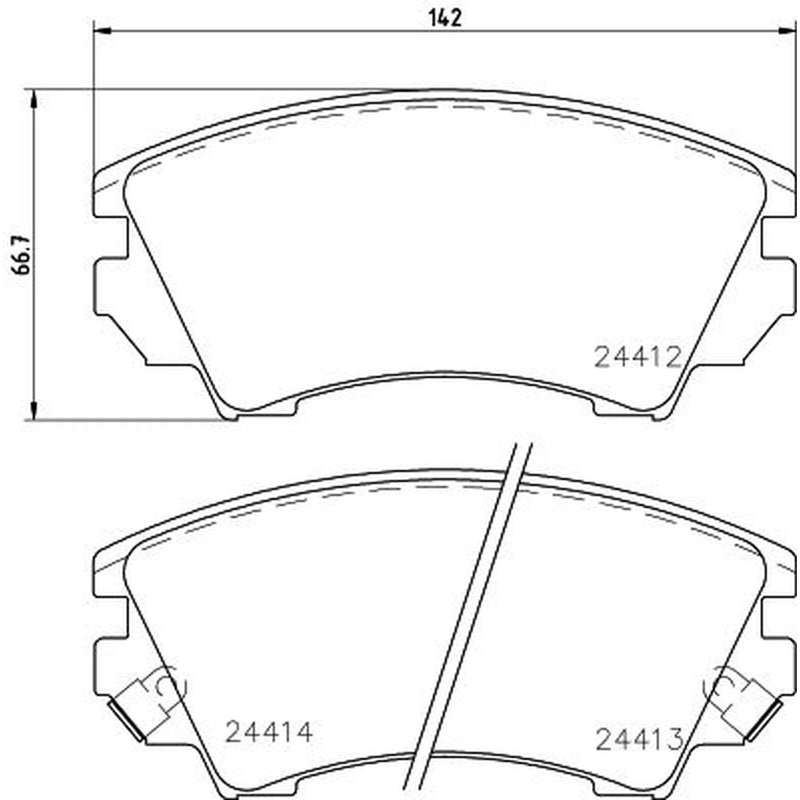 Mintex Front Brake Pad Set MDB2869