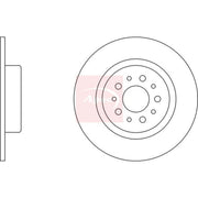 Apec 2 x Solid Rear Brake Discs DSK2335-x2