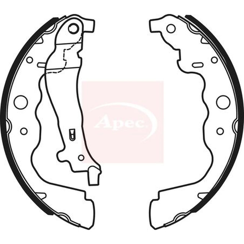 Apec Brake Shoe Set Axle Kit SHU735