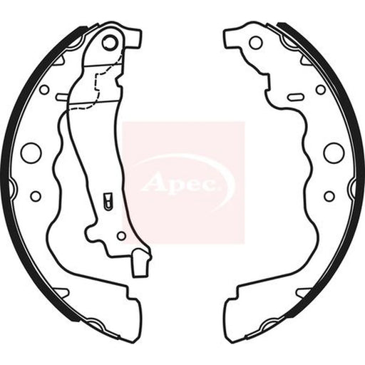 Apec Brake Shoe Set Axle Kit SHU735
