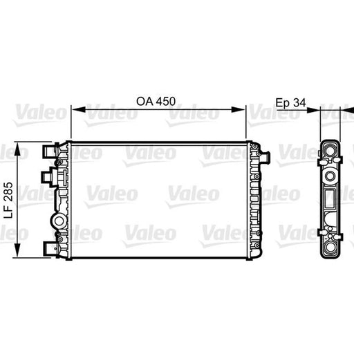 Valeo Engine Radiator 732789