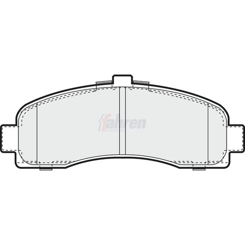 Fahren Front Brake Pad Set fits Nissan Micra II 1992-2003 1.0 1.3 1.4