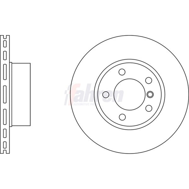 Fahren Front Vented & Rear Vented Brake Discs & Pads fits BMW 3 2004-2013