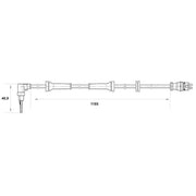 Bosch ABS Wheel Speed Sensor Front Left 0 265 007 038