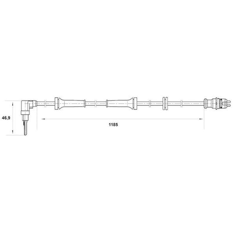 Bosch ABS Wheel Speed Sensor Front Left 0 265 007 038