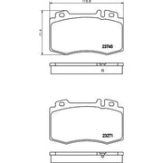 Mintex Front Brake Pad Set MDB2598