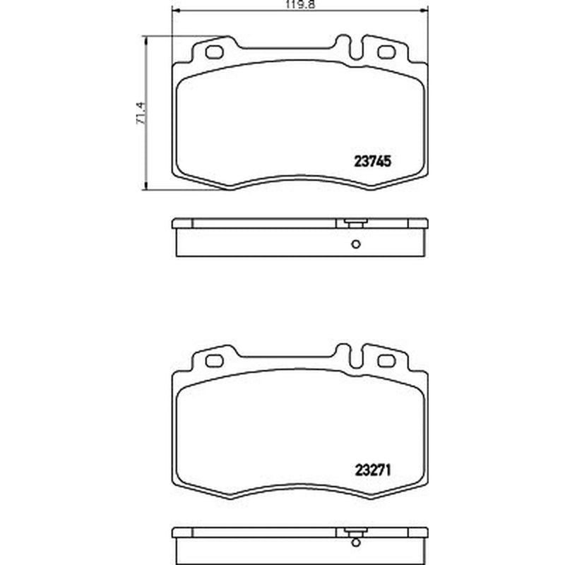 Mintex Front Brake Pad Set MDB2598