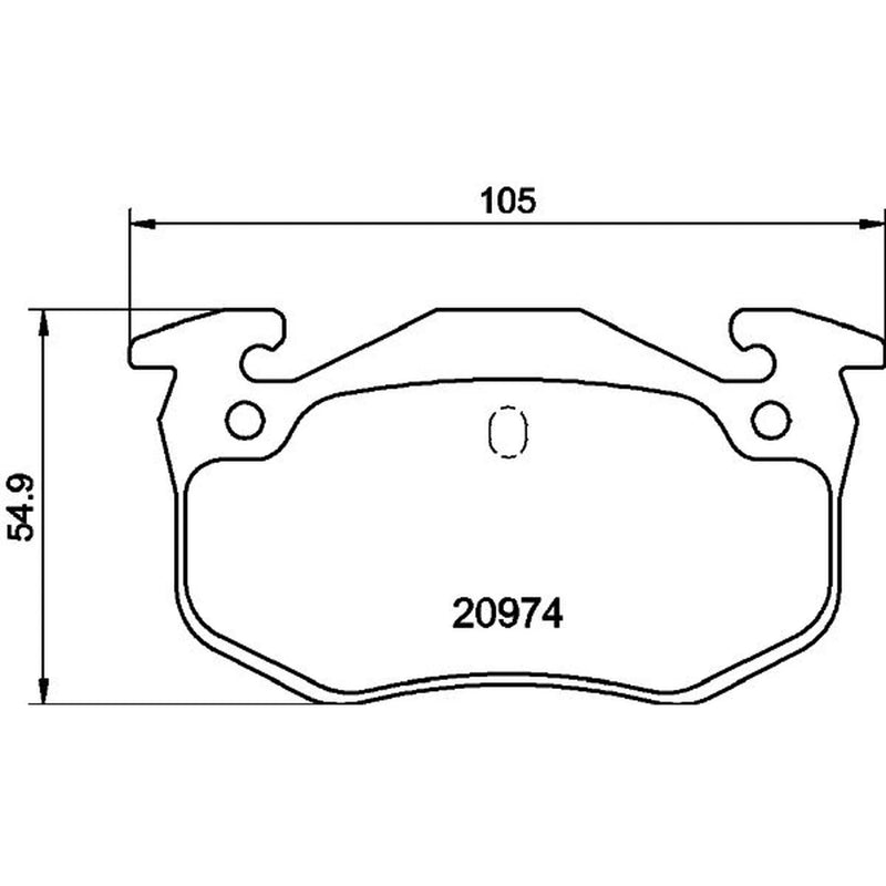 Mintex Rear Brake Pad Set MDB2868