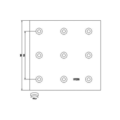 Textar Textar Cv Brake Lining Set 1923504 318933341013 1923504