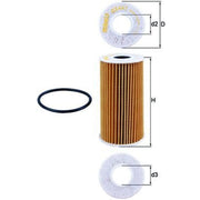 Mahle Engine Oil Filter OX 441D