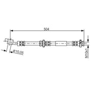 Bosch Brake Hydraulic Hose Line Front Left 1 987 476 995