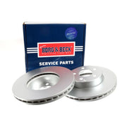 Borg & Beck 2 x Vented Front Brake Discs BBD4629-x2