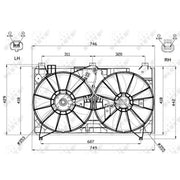 NRF Engine Cooling Fan 47580