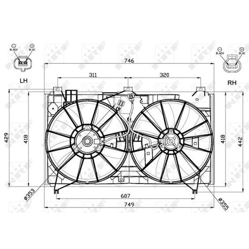 NRF Engine Cooling Fan 47580