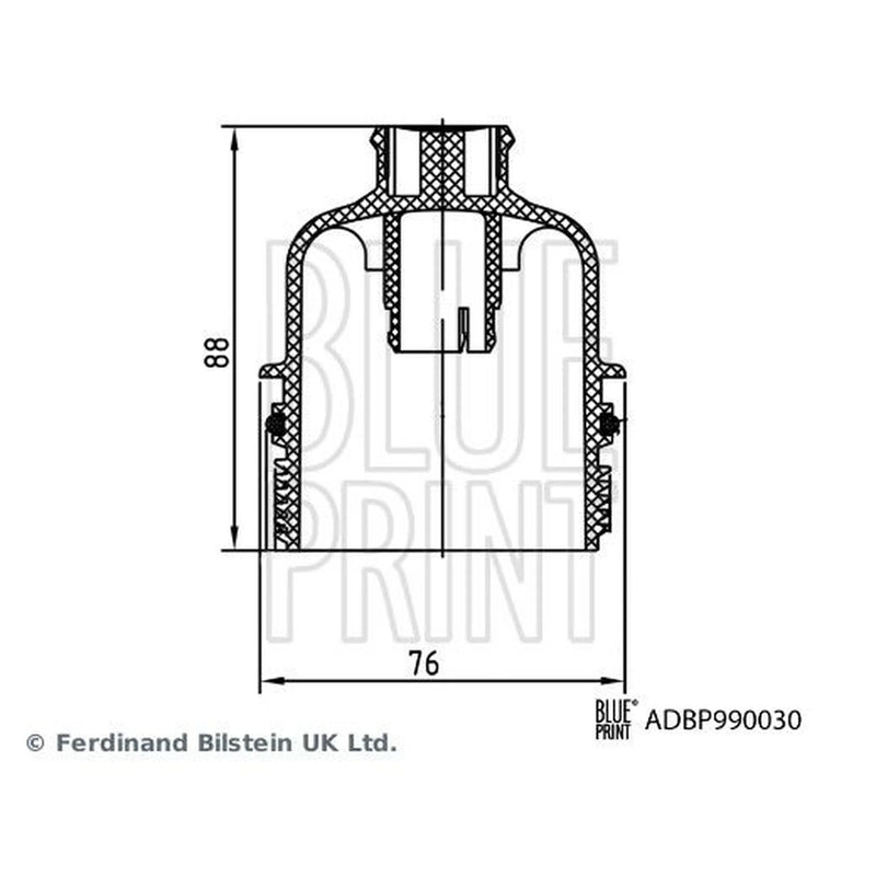 Blue Print Oil Filter Housing Cap ADBP990030