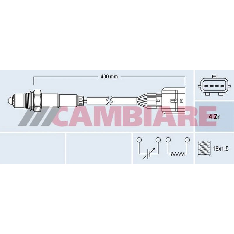 Cambiare O2 Lambda Oxygen Sensor after catalytic converter VE381802