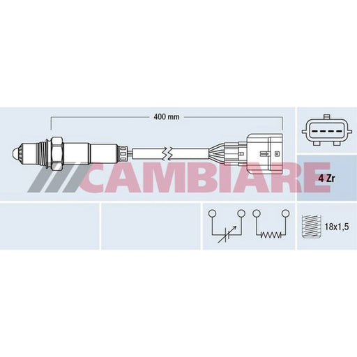 Cambiare O2 Lambda Oxygen Sensor after catalytic converter VE381802