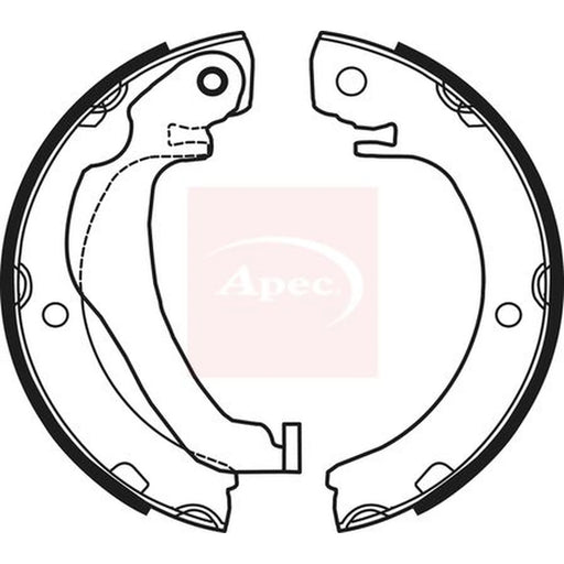 Apec Parking Brake Shoe Set SHU778