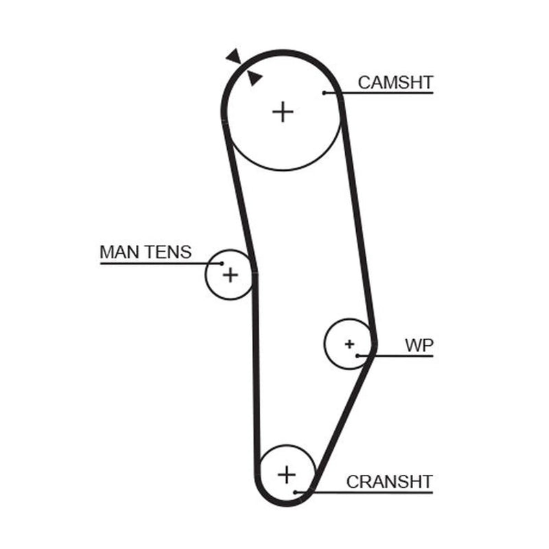 Gates Timing Belt Cambelt 93 Teeth 5010