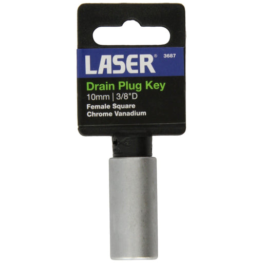 Laser Drain Plug Key - Female Square 10mm 3687 Laser  - Town Parts